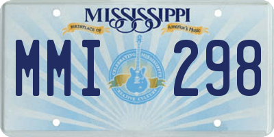 MS license plate MMI298