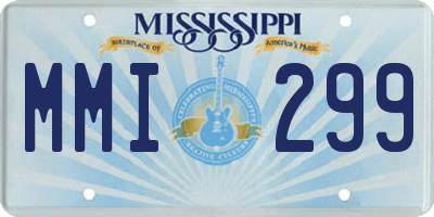 MS license plate MMI299