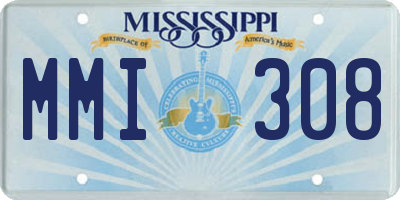 MS license plate MMI308