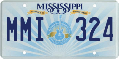 MS license plate MMI324