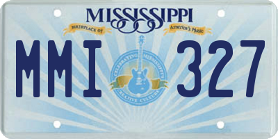 MS license plate MMI327
