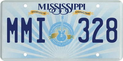 MS license plate MMI328