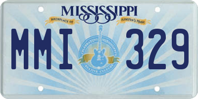 MS license plate MMI329