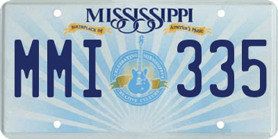 MS license plate MMI335