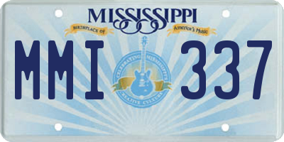MS license plate MMI337