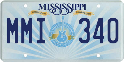 MS license plate MMI340