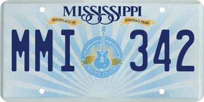 MS license plate MMI342