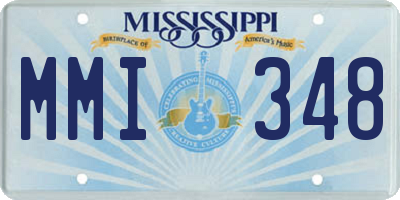 MS license plate MMI348