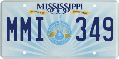 MS license plate MMI349