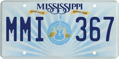 MS license plate MMI367