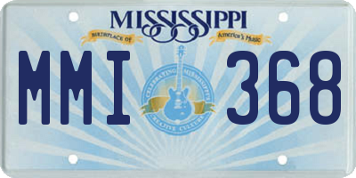 MS license plate MMI368
