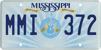 MS license plate MMI372