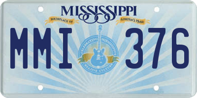 MS license plate MMI376