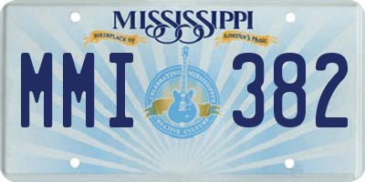 MS license plate MMI382