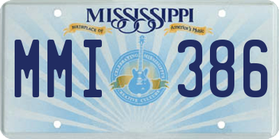 MS license plate MMI386