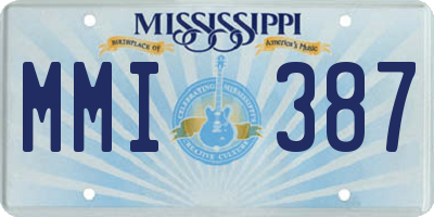 MS license plate MMI387
