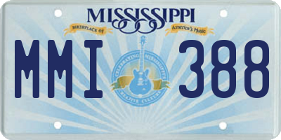 MS license plate MMI388