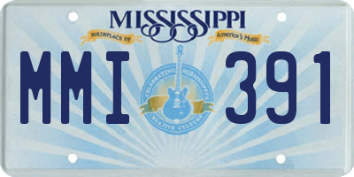 MS license plate MMI391