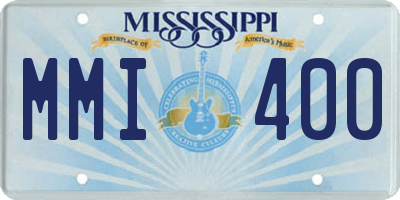 MS license plate MMI400