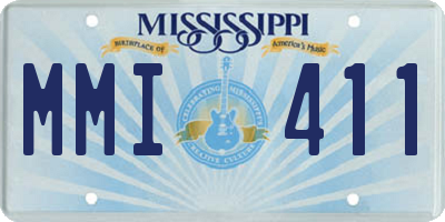 MS license plate MMI411