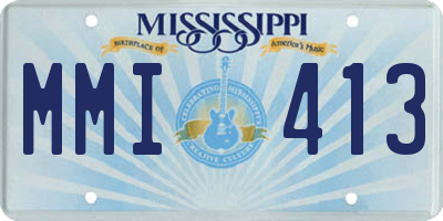 MS license plate MMI413