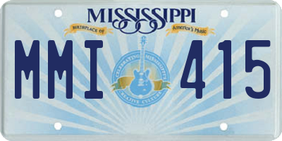 MS license plate MMI415