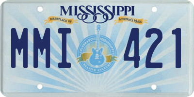 MS license plate MMI421