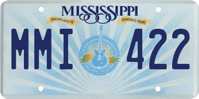MS license plate MMI422