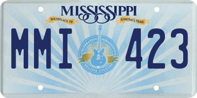 MS license plate MMI423