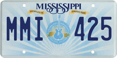 MS license plate MMI425