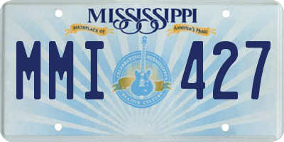 MS license plate MMI427