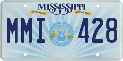 MS license plate MMI428