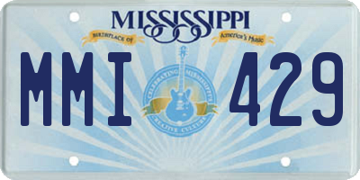 MS license plate MMI429