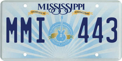 MS license plate MMI443