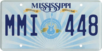 MS license plate MMI448