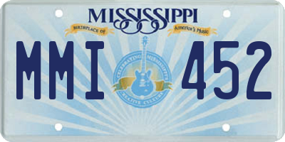 MS license plate MMI452