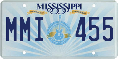 MS license plate MMI455