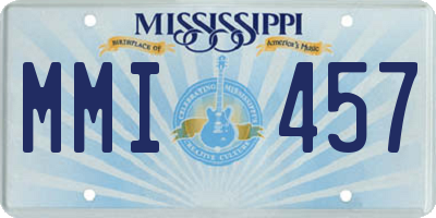 MS license plate MMI457