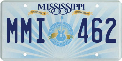 MS license plate MMI462