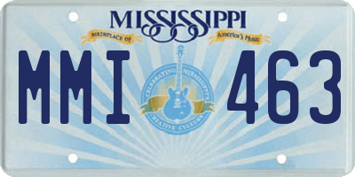 MS license plate MMI463