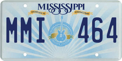 MS license plate MMI464
