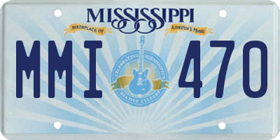 MS license plate MMI470