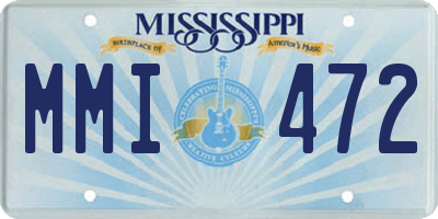 MS license plate MMI472
