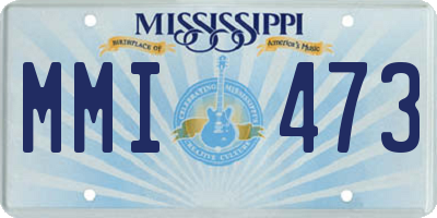 MS license plate MMI473