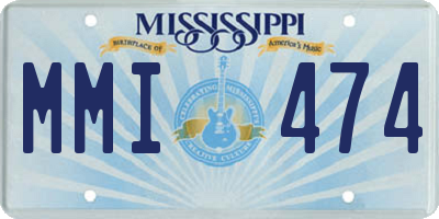 MS license plate MMI474