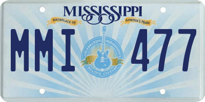 MS license plate MMI477