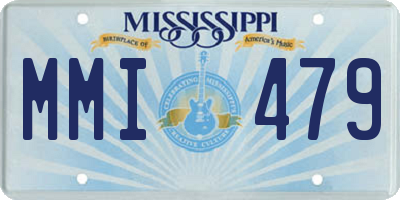 MS license plate MMI479