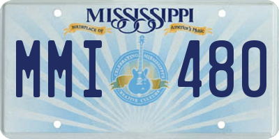 MS license plate MMI480