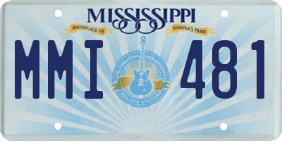 MS license plate MMI481