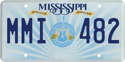 MS license plate MMI482